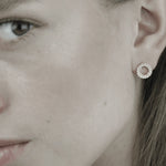 Joy Waterproof Clear CZ Circle Earrings 18K Gold Plating -DNSK Copenhagen