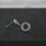 Joy Waterproof Clear CZ Circle Earrings 18K Gold Plating -DNSK Copenhagen