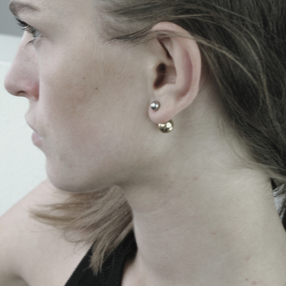 Passion Waterproof 2-Toned Post Earring 18K Gold Plating I Dansk Copenhagen