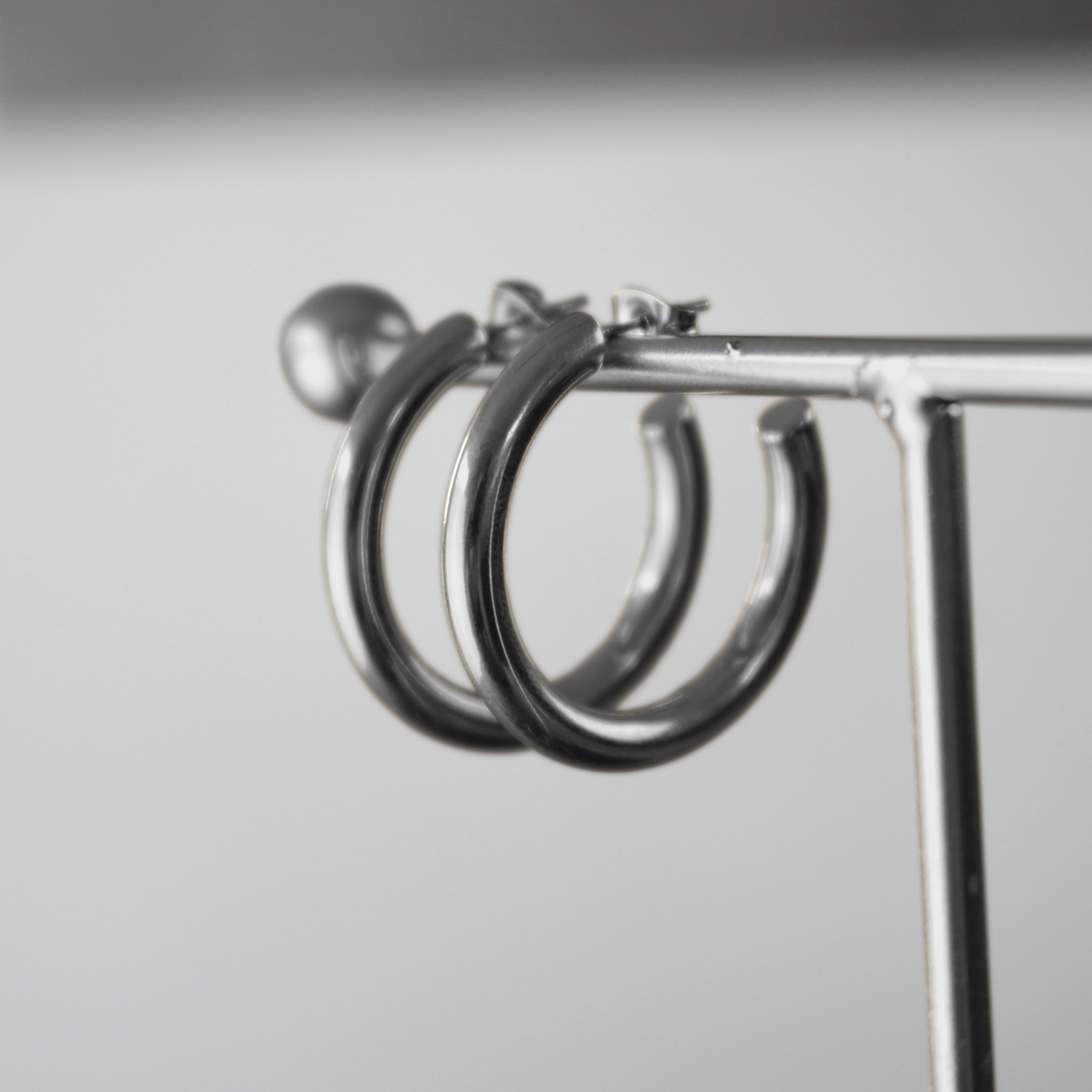 Passion Waterproof 30mm Chunky Hoop Earring Silver Plating I Dansk Copenhagen