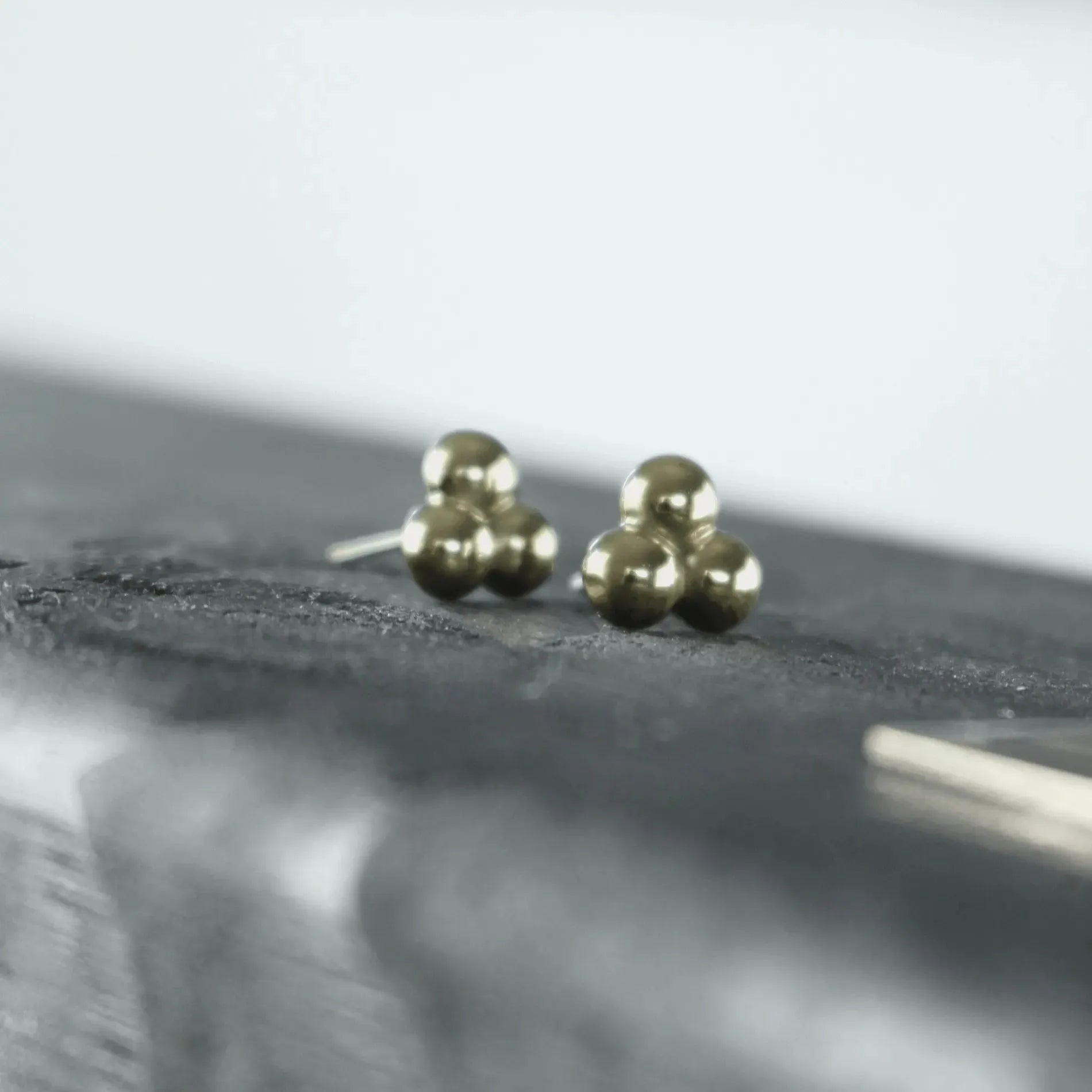 Passion Waterproof Triple Ball Earring 18K Gold PlatingDNSK Copenhagen