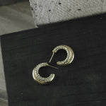 Joy Waterproof Clear CZ Double Hoop Earring 18K Gold Plating In BOX -DNSK Copenhagen