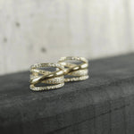 Joy Waterproof Clear CZ Multi Hoop Earring 18K Gold Plating In BOX -DNSK Copenhagen