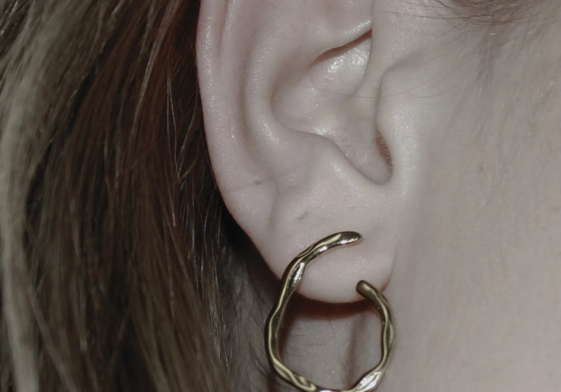 Courage Waterproof Organic Post Earring Silver Plating, Dansk Copenhagen