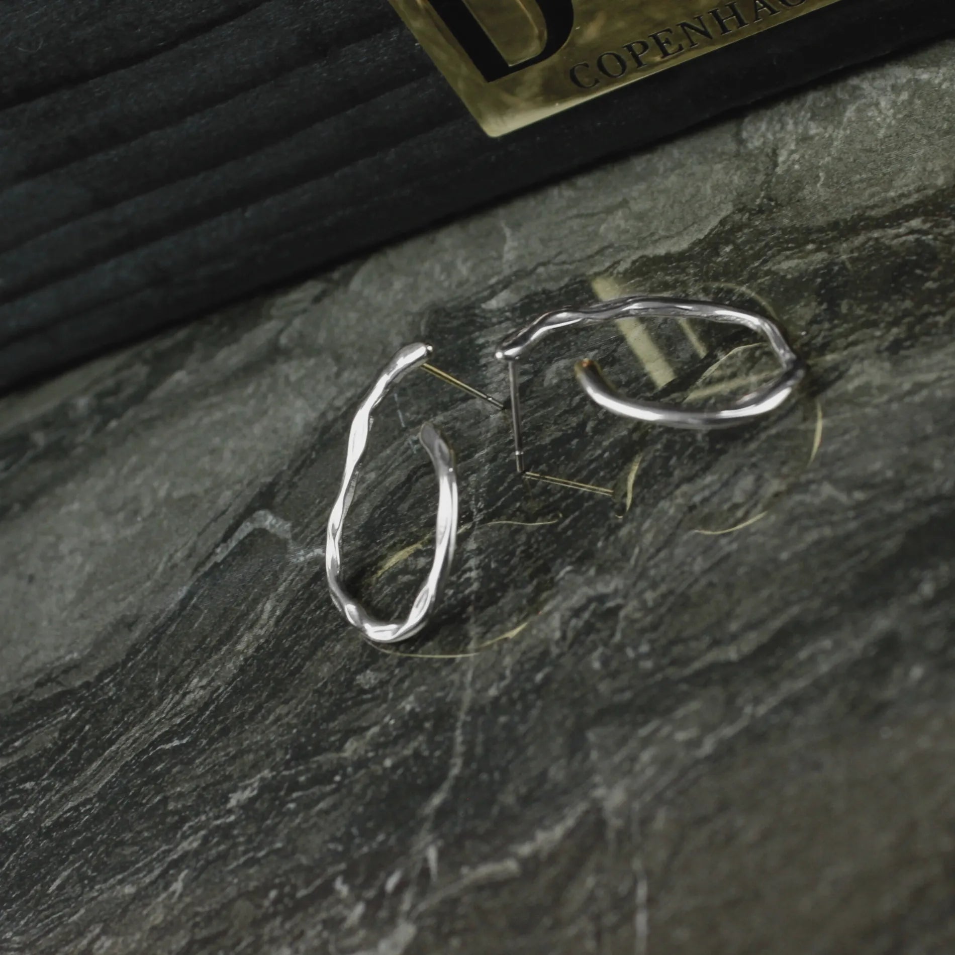 Passion Waterproof Organic Post Earring Silver Plating, Dansk Copenhagen