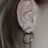 Courage Waterproof Organic Post Earring 18K Gold Plating, Dansk Copenhagen