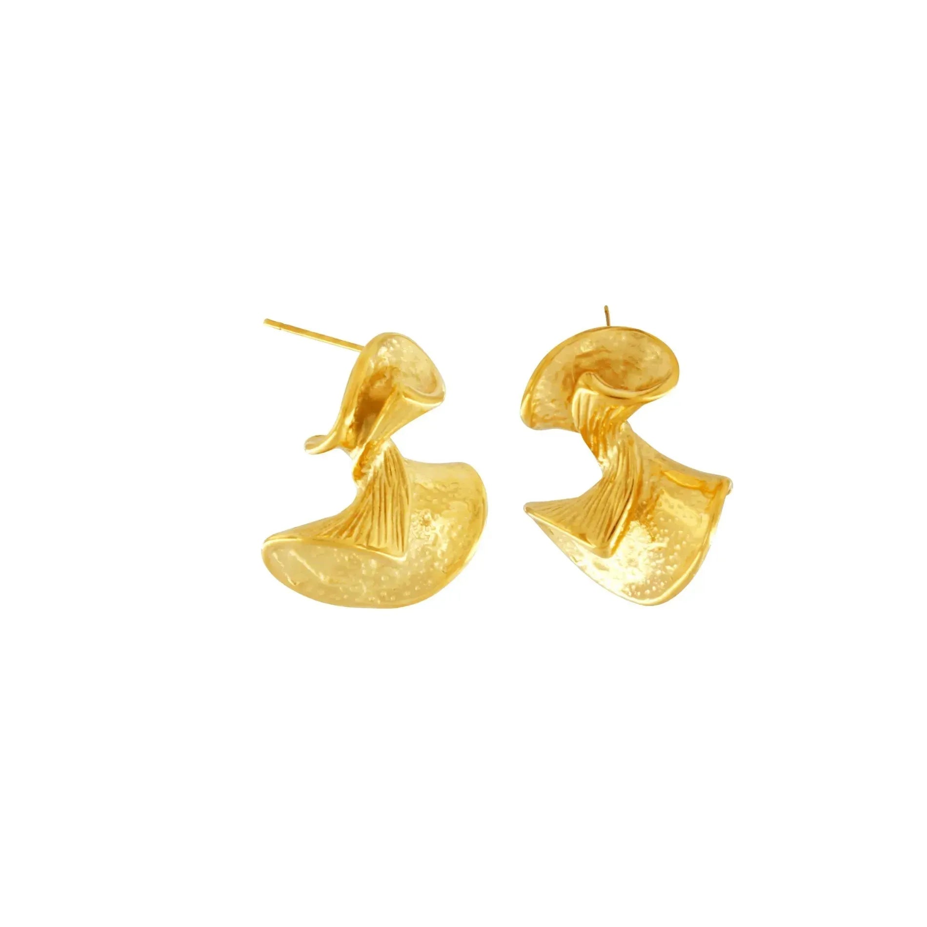 Courage Waterproof Mini Twist Earring 18K Gold PlatingDNSK Copenhagen