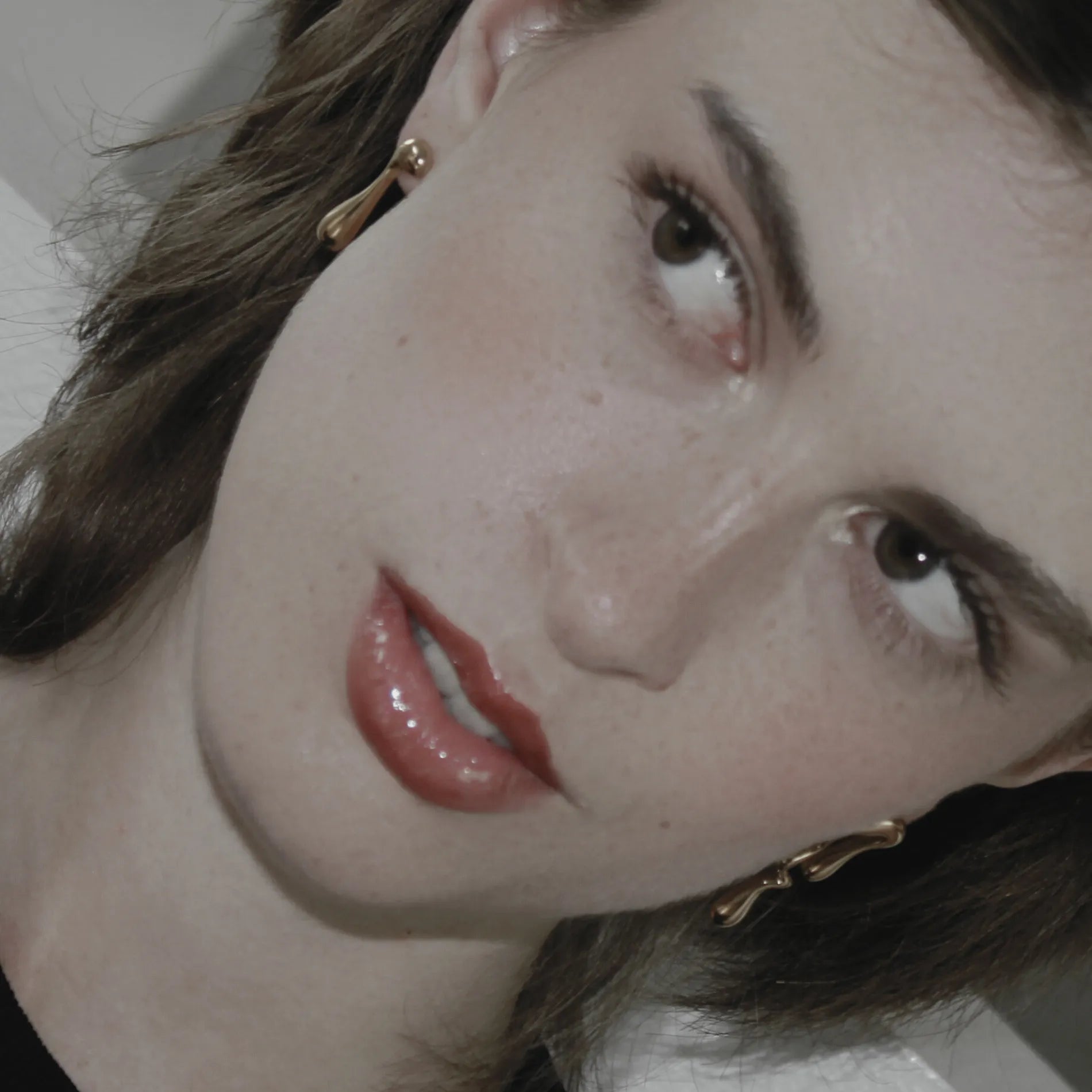 Courage Waterproof Asymmetrical Lucky Earring 18K Gold Plating, Dansk Copenhagen