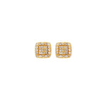 Joy Waterproof Vierkante CZ Oorbel 18K Verguld, Dansk Copenhagen