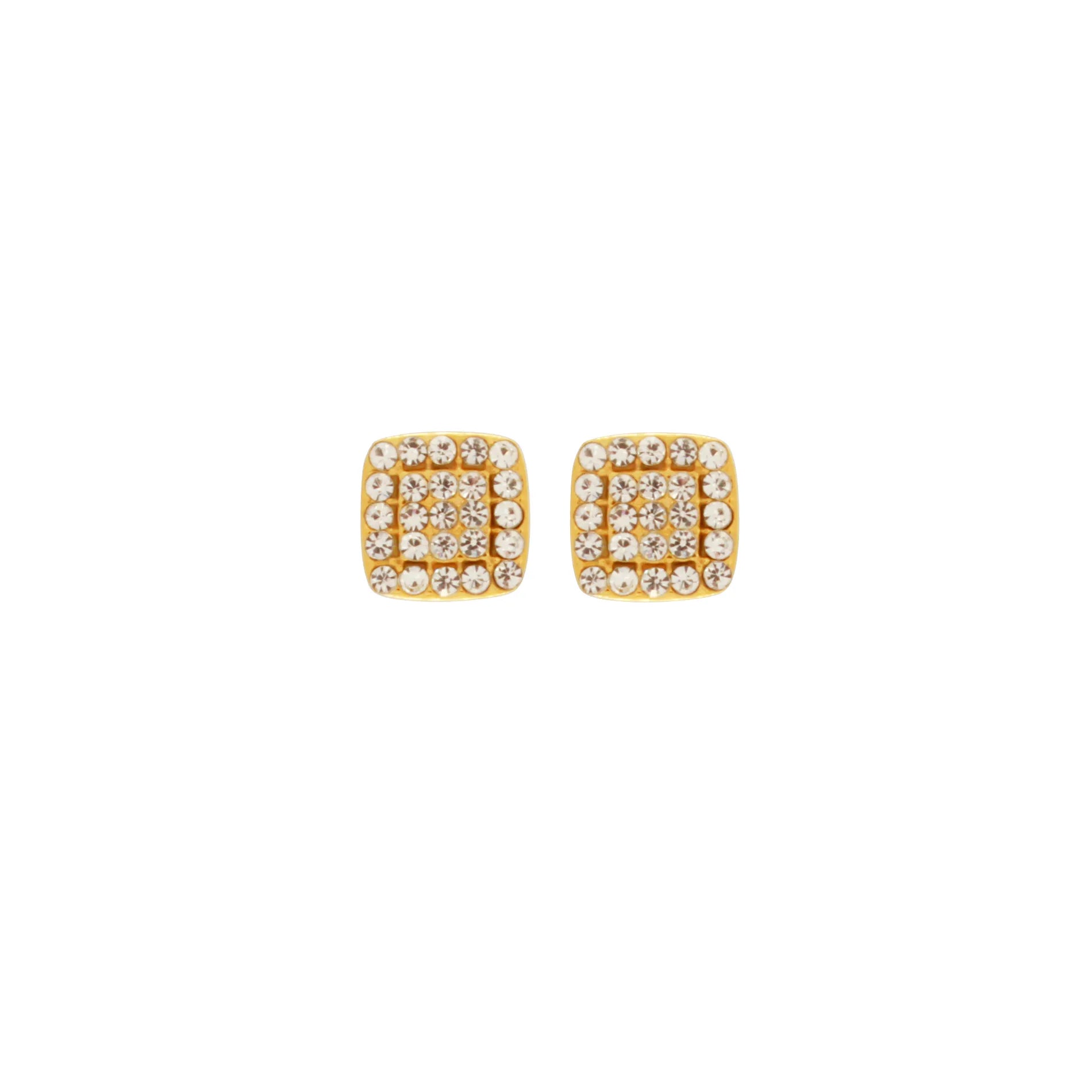 Joy Waterproof Vierkante CZ Oorbel 18K Verguld, Dansk Copenhagen