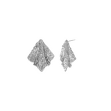 Courage Waterproof Boucle d'oreille Rhombus Plaqué Argent