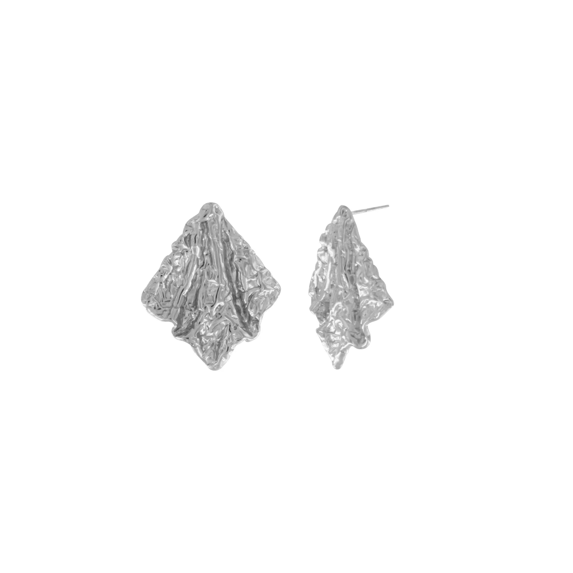 Courage Waterproof Rhombus Statement Oorbel Silver Plating, Dansk Copenhagen
