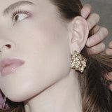 Courage Waterproof Rhombus Statement Earring Silver Plating, Dansk Copenhagen