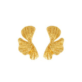 Courage Waterproof Curved Statement Earring 18K Gold Plating, Dansk Copenhagen