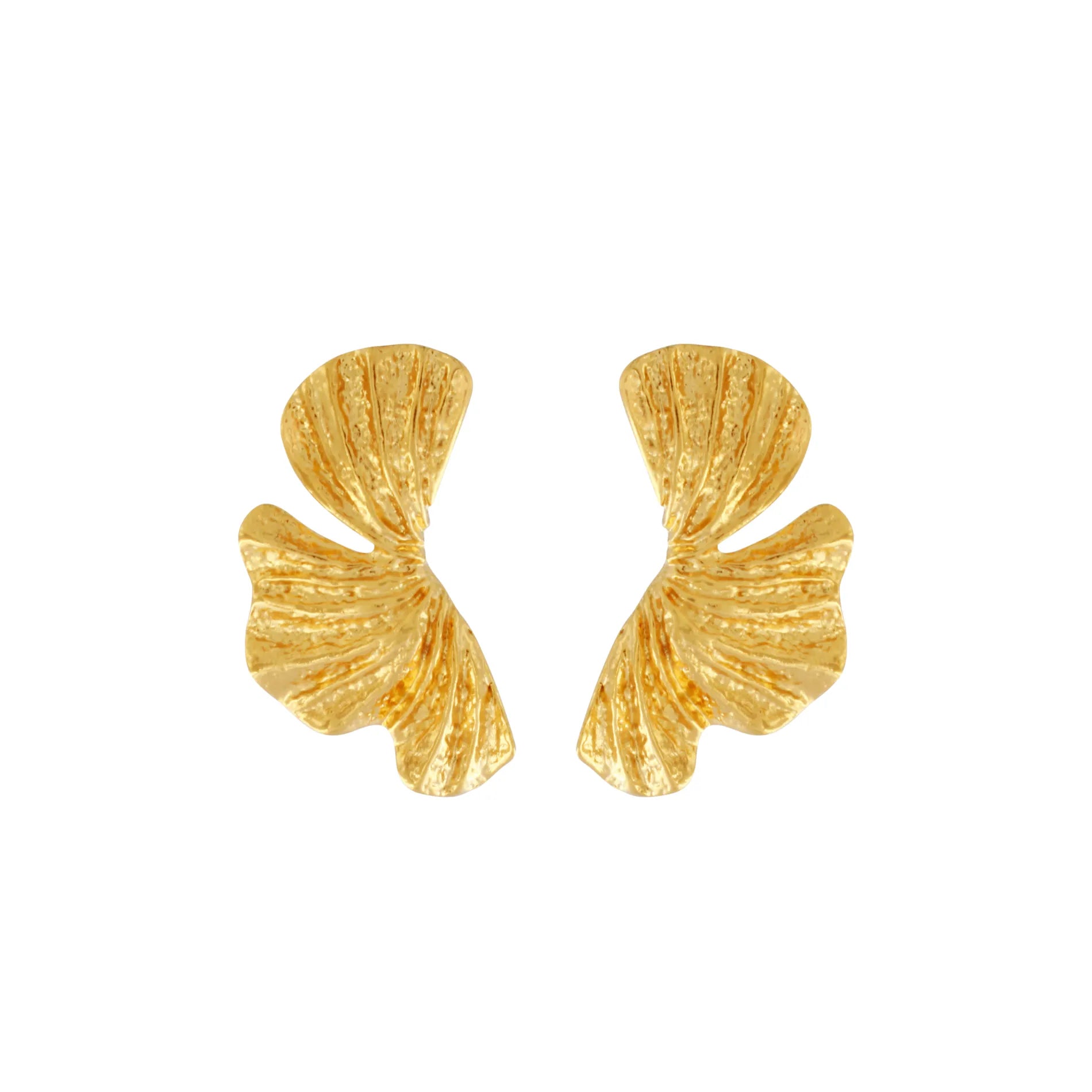 Courage Waterproof Curved Statement Earring 18K Gold Plating, Dansk Copenhagen