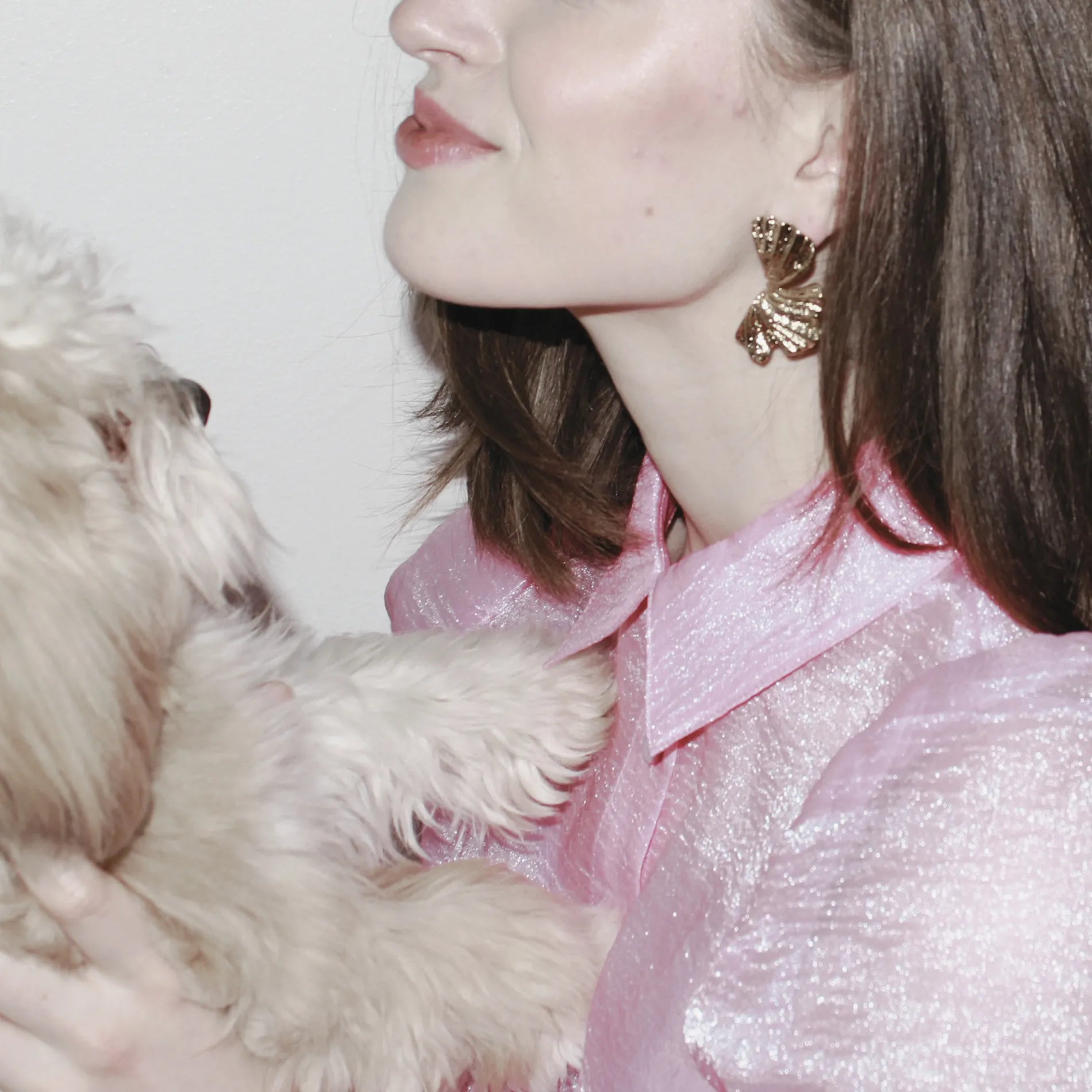 Courage Waterproof Curved Statement Earring 18K Gold Plating, Dansk Copenhagen