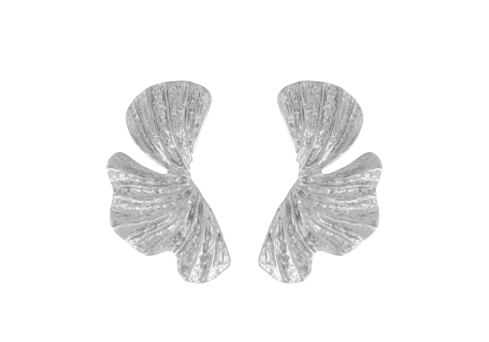 Courage Waterproof Curved Statement Earring Silver Plating, Dansk Copenhagen