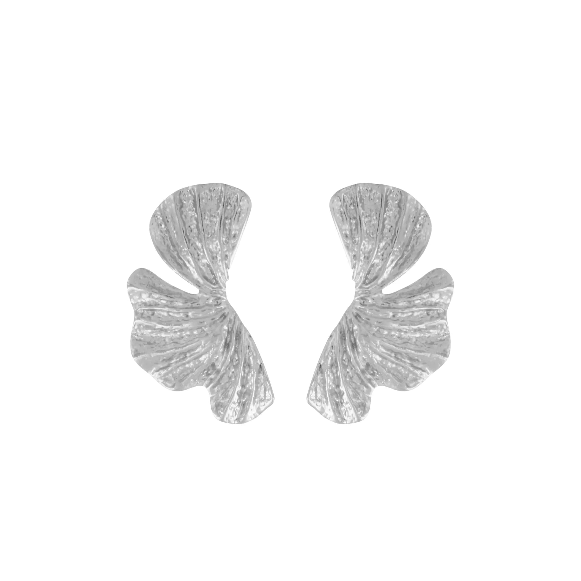 Courage Waterproof Curved Statement Earring Silver PlatingDNSK Copenhagen