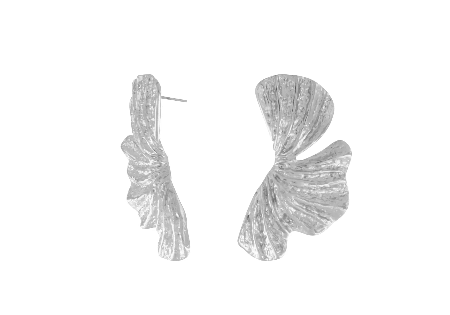 Courage Waterproof Curved Statement Earring Silver Plating, Dansk Copenhagen