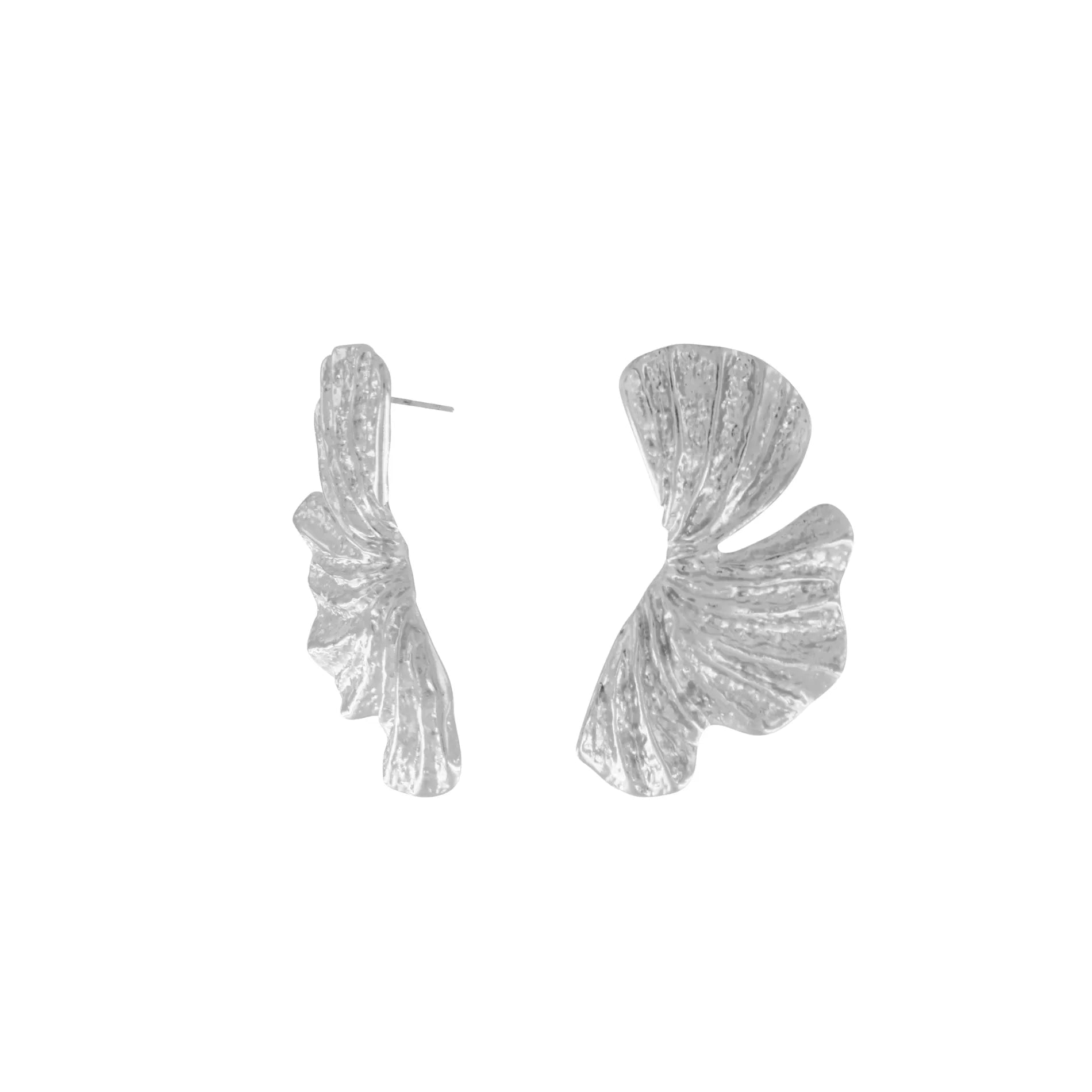 Courage Waterproof Curved Statement Earring Silver PlatingDNSK Copenhagen