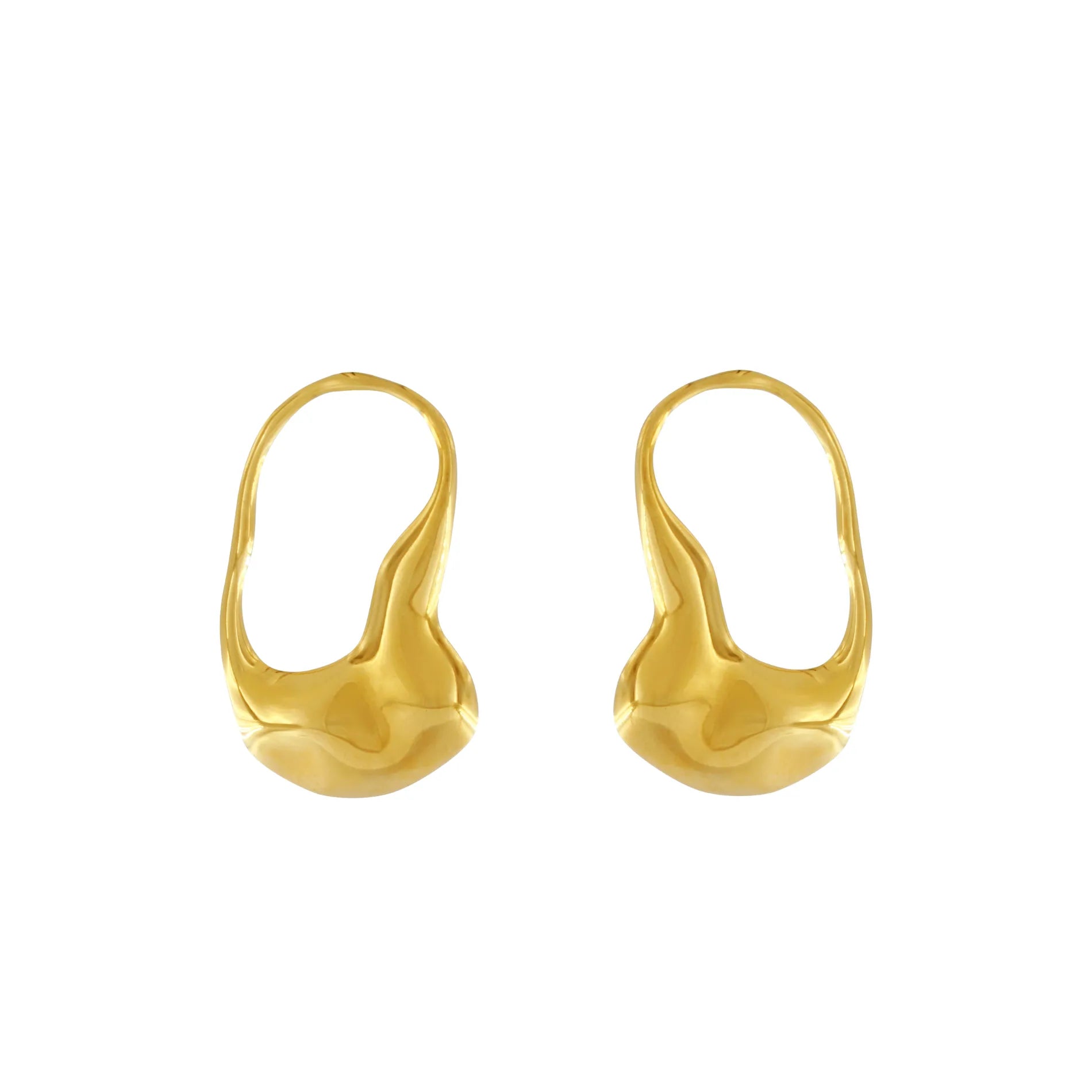 Courage Waterproof Artful Statement Earring 18K Gold Plating, Dansk Copenhagen