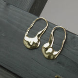 Courage Waterproof Artful Statement Earring 18K Gold Plating, Dansk Copenhagen