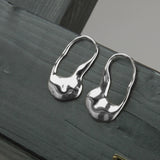 Courage Waterproof Artful Statement Earring Silver Plating, Dansk Copenhagen