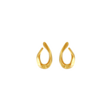 Courage Waterproof V Shape Statement Earring 18K Gold Plating, Dansk Copenhagen