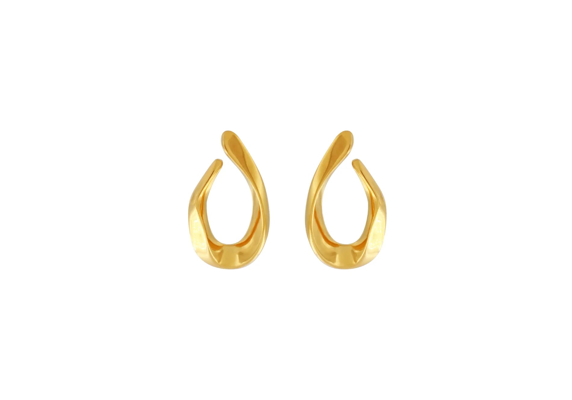 Courage Waterproof V Shape Statement Oorbel 18K Verguld, Dansk Copenhagen