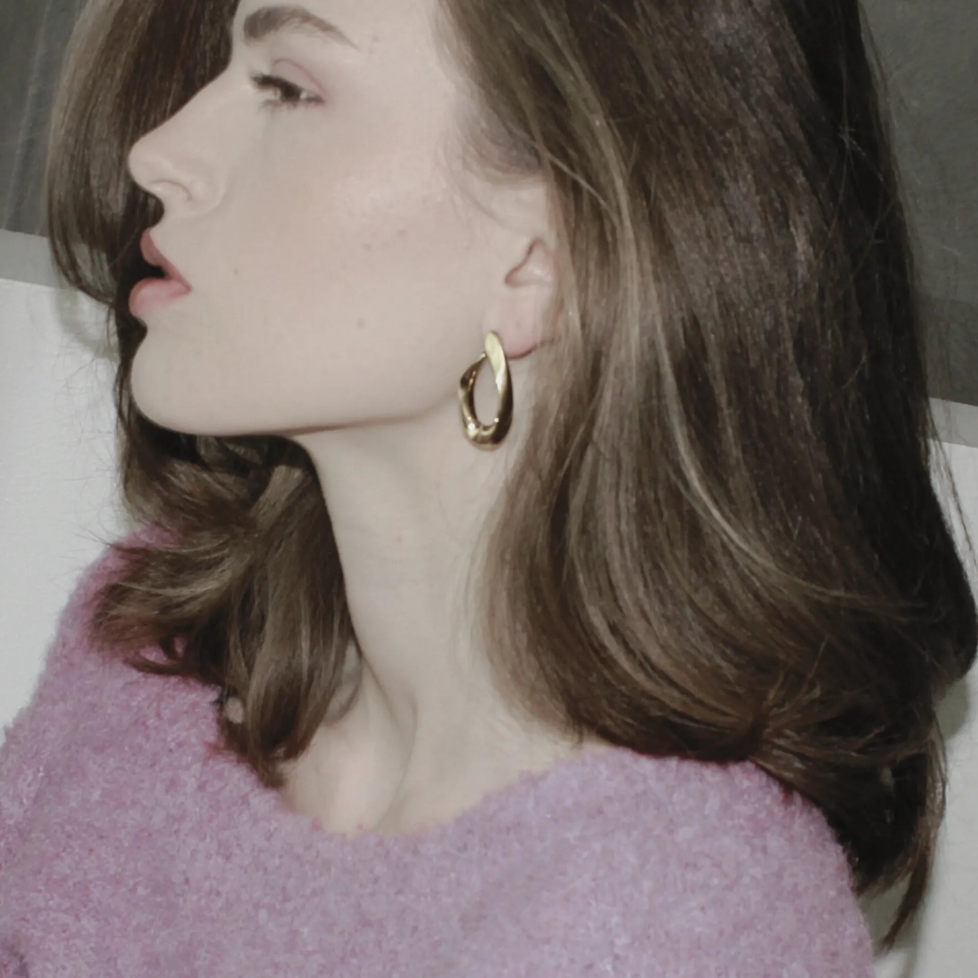 Courage Waterproof V Shape Statement Earring Silver Plating, Dansk Copenhagen