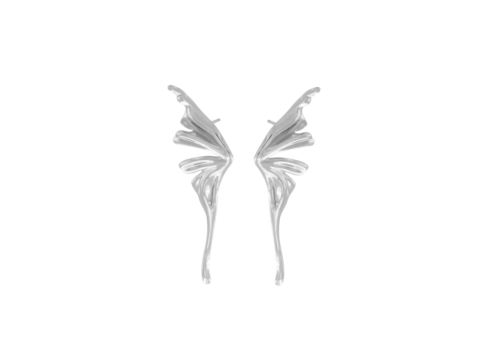 Courage Waterproof Wing Statement Oorbel Zilver Verguld, Dansk Copenhagen