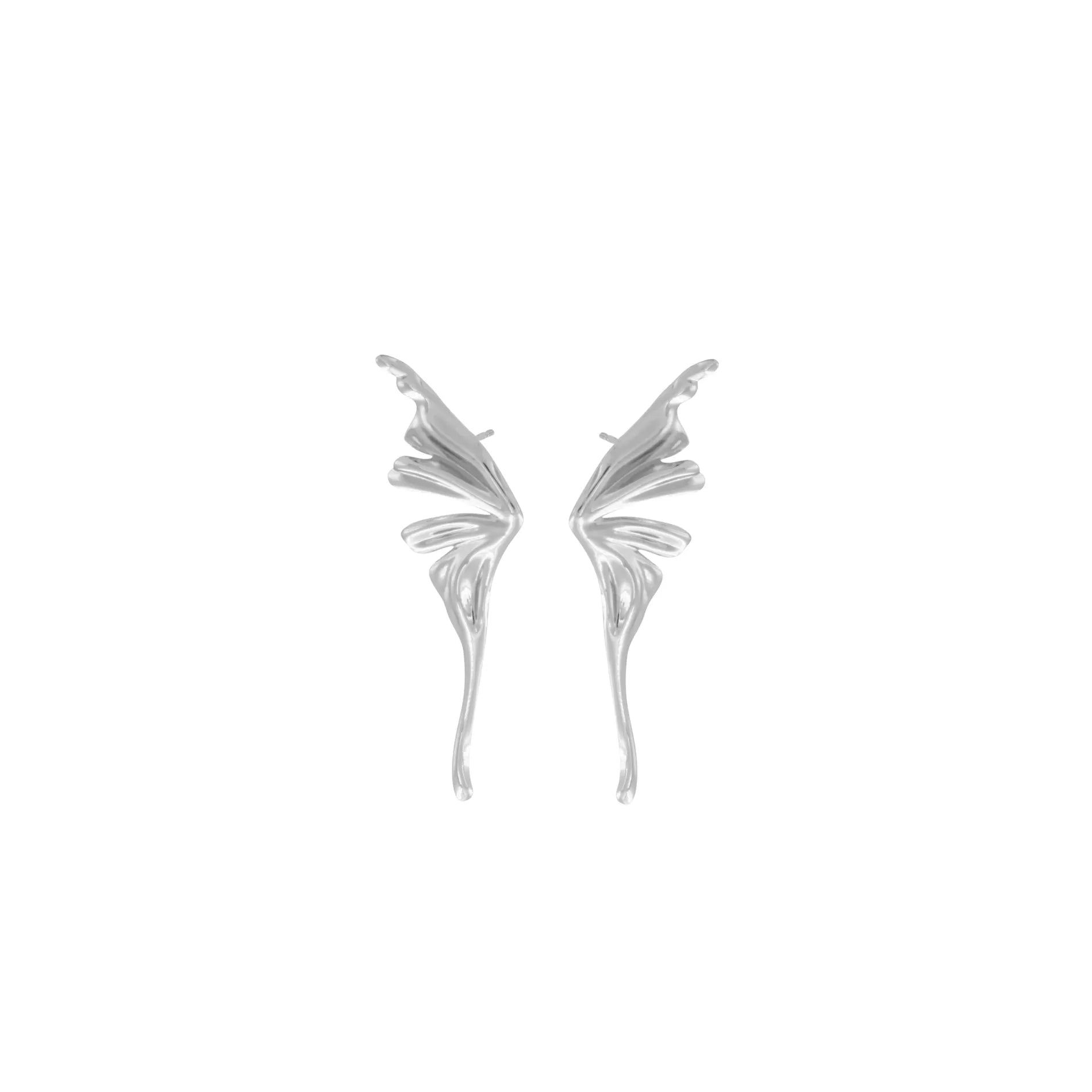 Courage Waterproof Wing Statement Earring Silver Plating, Dansk Copenhagen