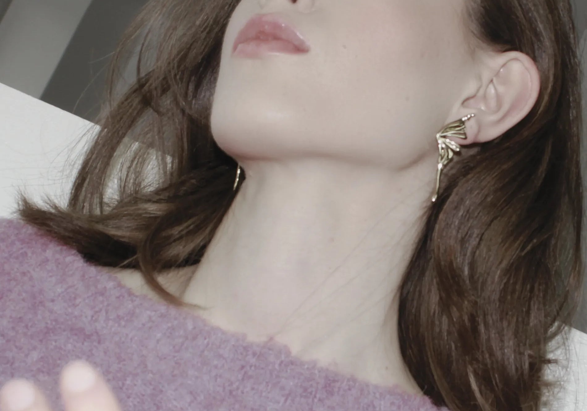 Courage Waterproof Wing Statement Oorbel Zilver Verguld, Dansk Copenhagen