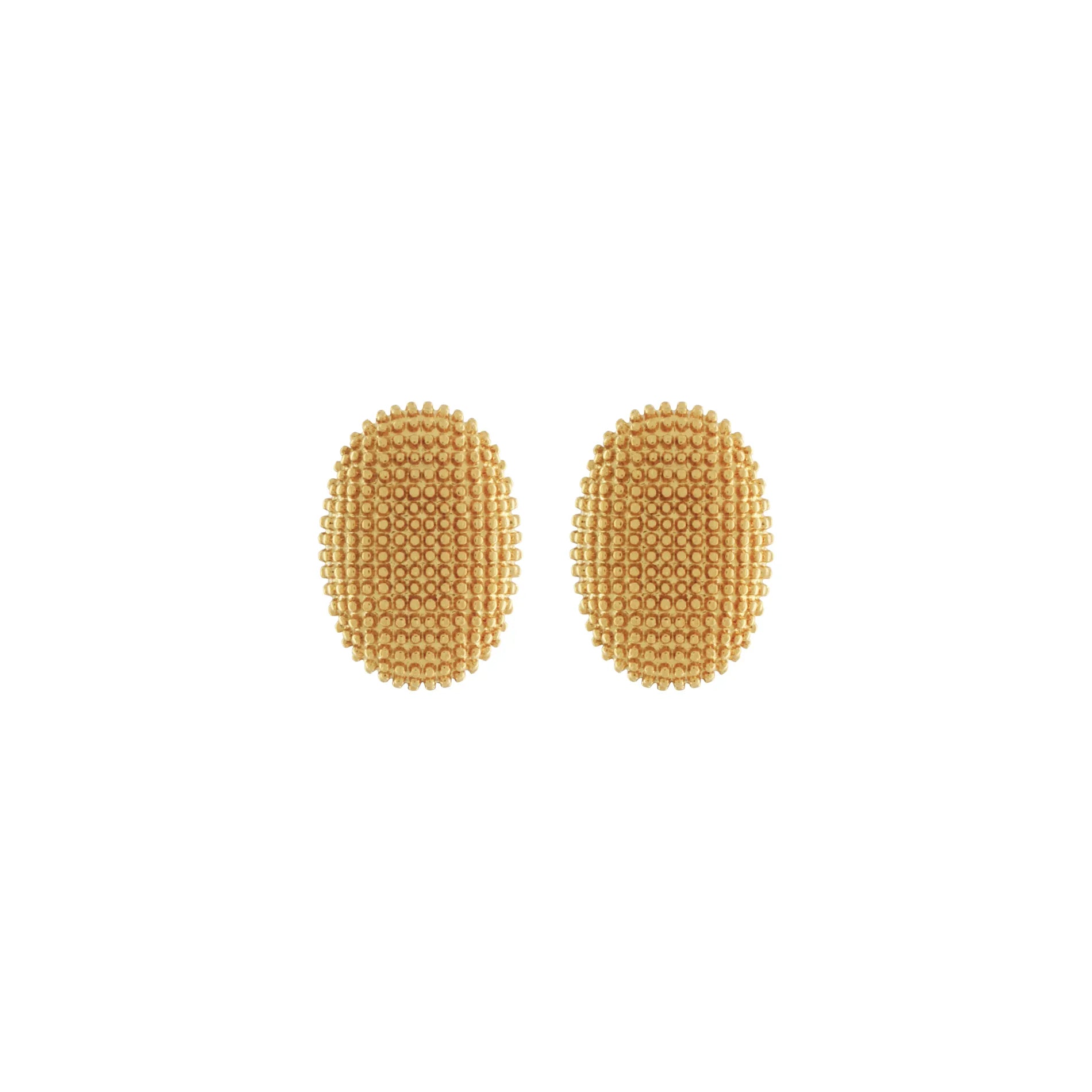Courage Waterproof Oblong Statement Earring 18K Gold Plating, Dansk Copenhagen