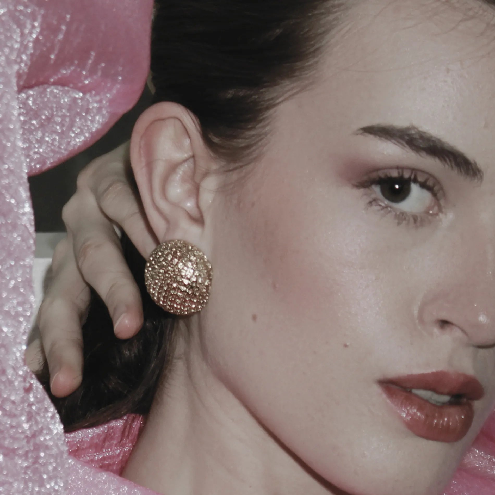 Courage Waterproof Ornament Statement Earring 18K Gold Plating, Dansk Copenhagen