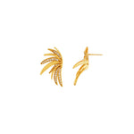 Joy Waterproof CZ Wing Statement Oorbel 18K Verguld, Dansk Copenhagen