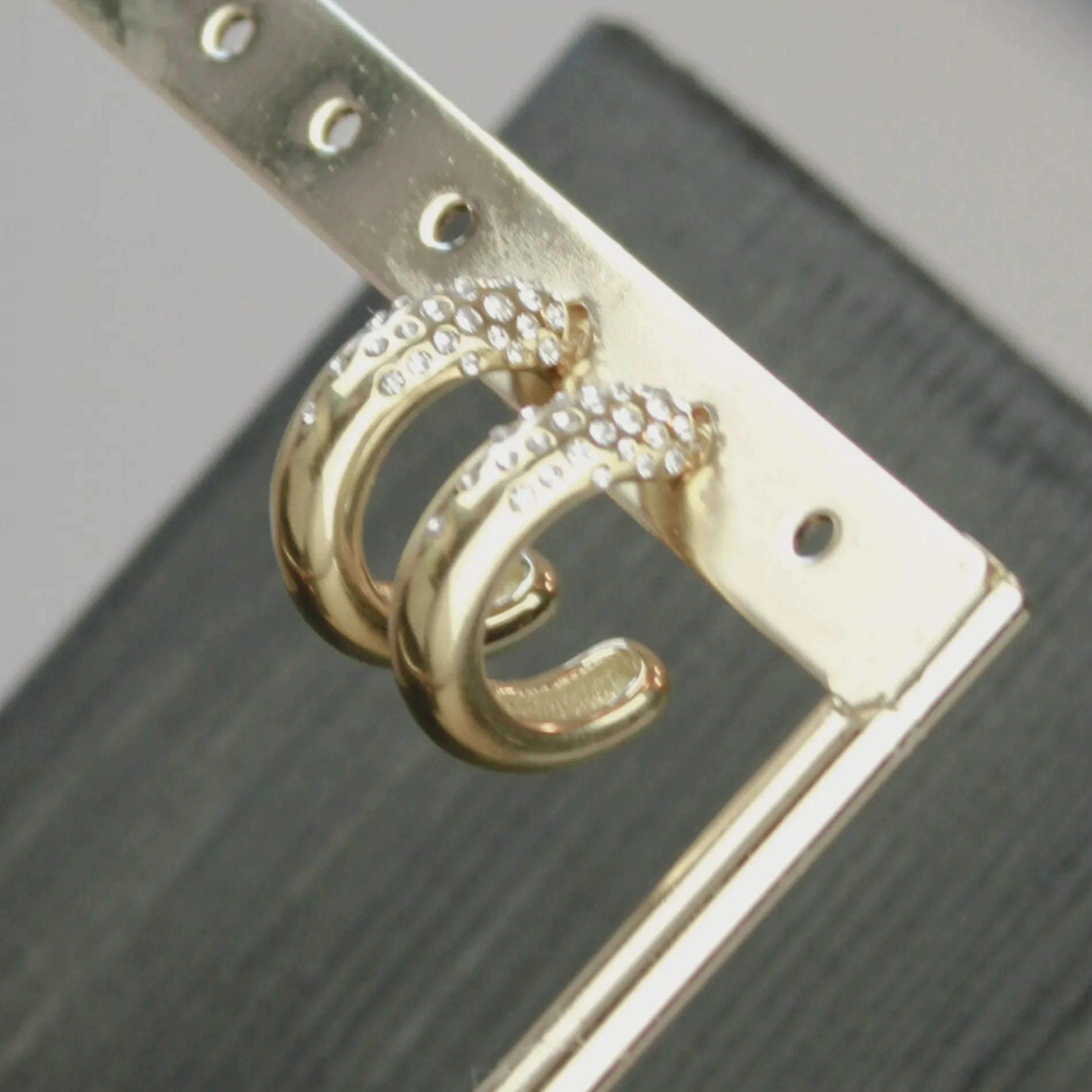 Joy Waterproof Clear Top CZ Hoop Oorbel 18K Verguld, Dansk Copenhagen