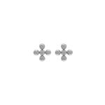 Love Waterproof  Pendiente de plata con cruz de puntos, Dansk Copenhagen