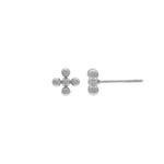Love Waterproof  Pendiente de plata con cruz de puntos, Dansk Copenhagen