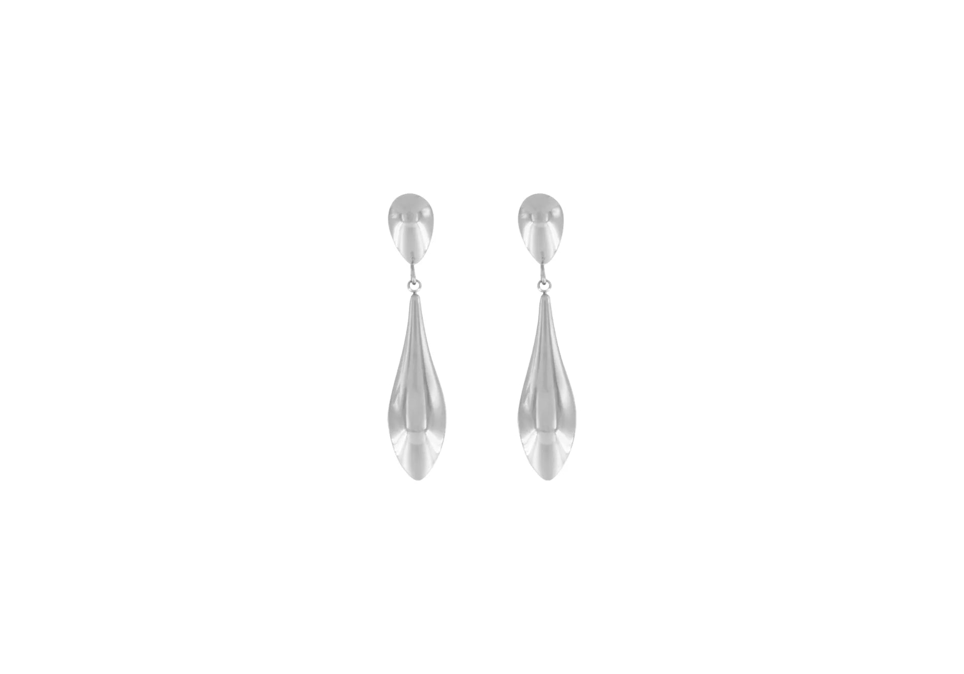 Passion  Waterproof Smooth Double Drop Earring Silver Plating, Dansk Copenhagen