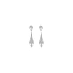 Passion  Waterproof Smooth Double Drop Earring Silver Plating, Dansk Copenhagen