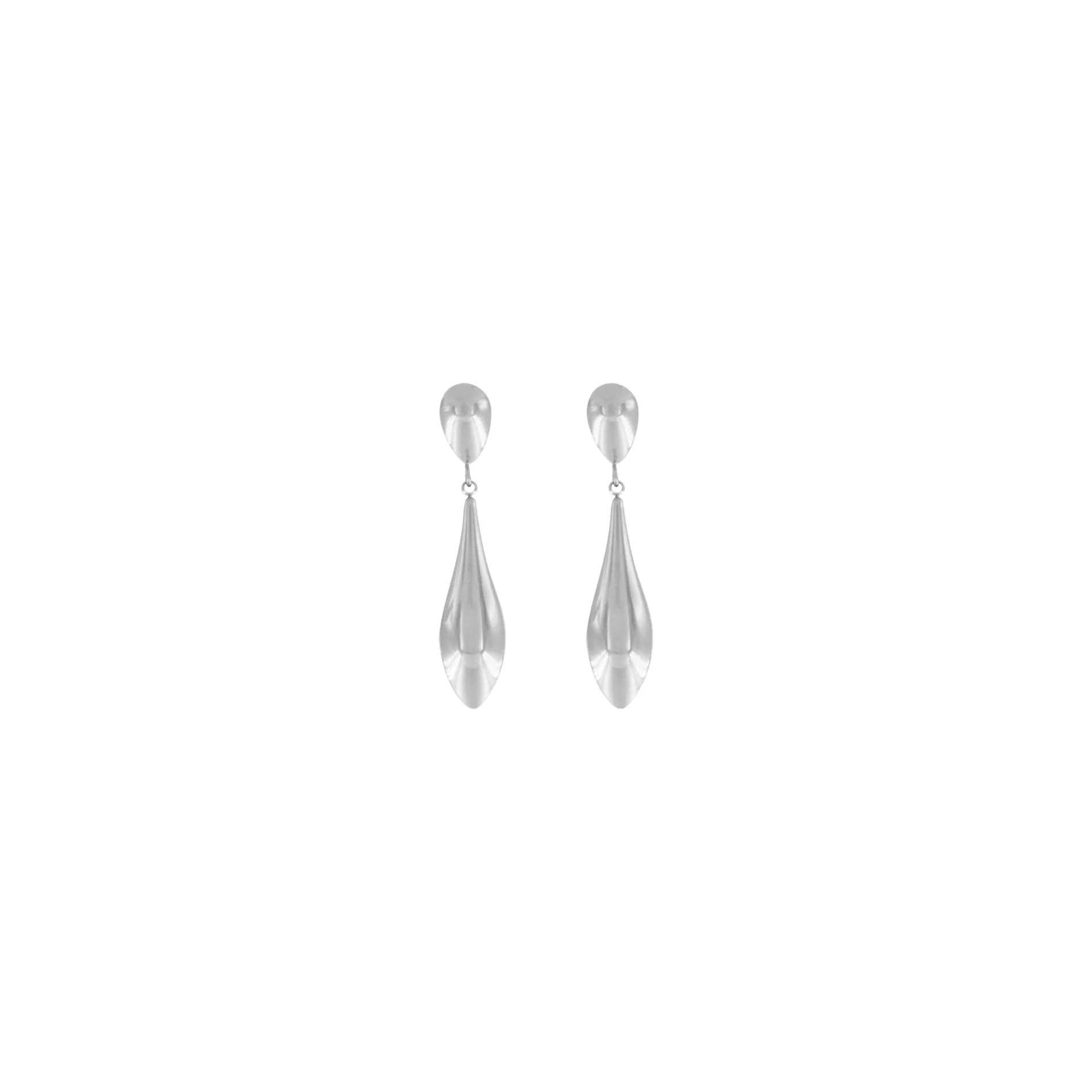 Passion  Waterproof Smooth Double Drop Earring Silver Plating, Dansk Copenhagen