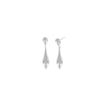 Passion  Waterproof Smooth Double Drop Earring Silver Plating, Dansk Copenhagen