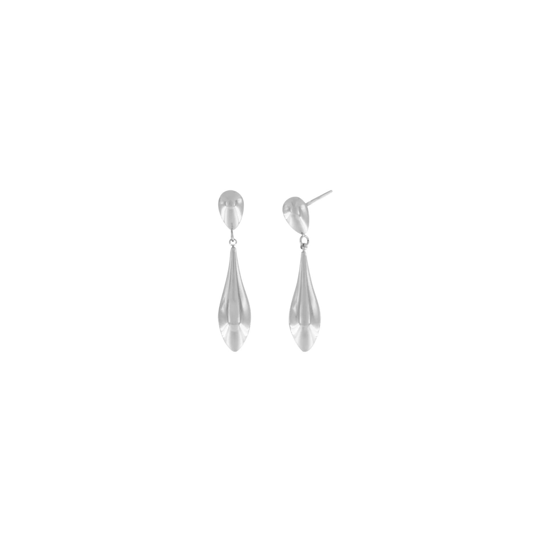 Passion  Waterproof Smooth Double Drop Earring Silver Plating, Dansk Copenhagen