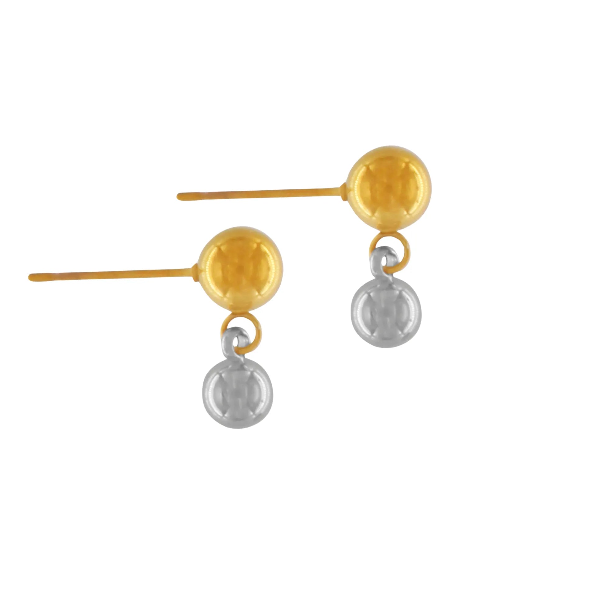 Passion Waterproof 2 Tone Classic Mini Ball Earring Gold Plating, Dansk Copenhagen