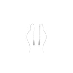 Passion Waterproof Smooth Drop Chain Earring Silver Plating, Dansk Copenhagen