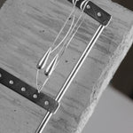 Passion Waterproof Smooth Drop Chain Earring Silver Plating, Dansk Copenhagen
