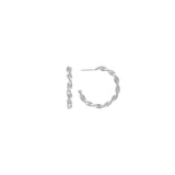 Passion Waterproof Short Twisted Hoop Silver Plating, Dansk Copenhagen