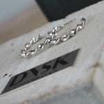Passion Waterproof Short Twisted Hoop Silver Plating, Dansk Copenhagen
