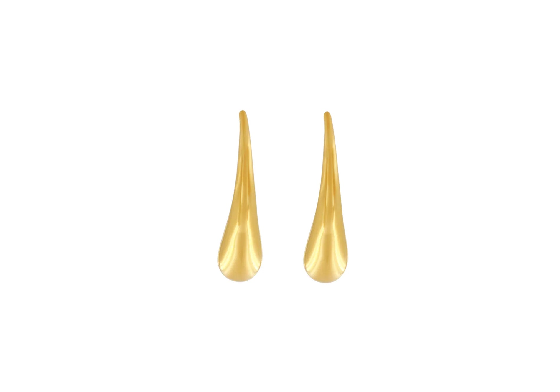 Passion Waterproof Boucle d'Oreille Pendante Lisse Plaqué Or 18K, Dansk Copenhagen